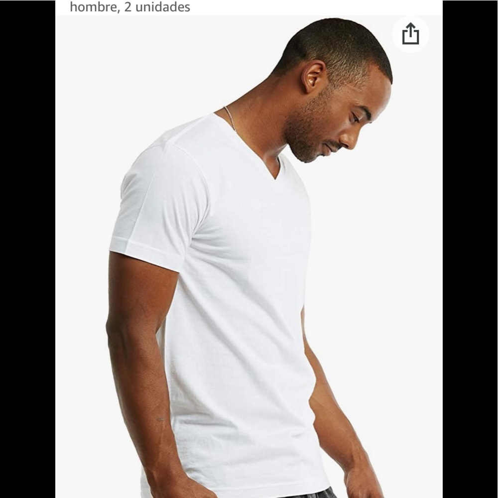 BEST COTTON PREMIUM TALL WHITE V NECK MENS T-SHIRT | 3X